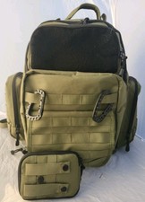 Tridee Tactical Baby Gear BACKPACK DAD Diaper Bag Green MOLLE Rugged 900D