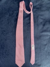 Vineyard Vines Men's Silk Neck Tie Pink Whale Logo Business Preppy