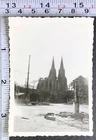 WW2 Era Military BW Photo Snapshot Front View Cathedral at Cologne