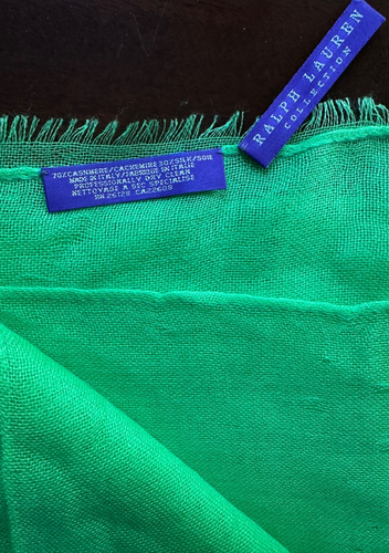 NEW ~ 2000 ~ Ralph Lauren Collection ~ Cashmere & Silk Scarf Shawl 78" x 27.5" - Picture 2 of 9