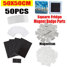 50Pcs 50 50Mm Magnetic Square Pin Style Badge Parts Set for Rotating Style Badge