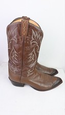 Vintage Tony Lama cowboy boots in sweet chocolate size EU43/WUS12/MUS10 D