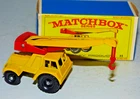 Matchbox Lesney 11 Taylor Jumbo Crane yellow,  red hook & weight box