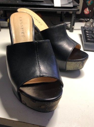CAFE NOIR sehr edler Zoccoli CLOG 12 cm Gr. 39 butterweiches Leder tolle Optik - Bild 5 von 5