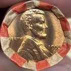 LINCOLN WHEAT CENT ROll 1909-1958 With 1955 S AU/ BU Wheat Ender. (W-256)