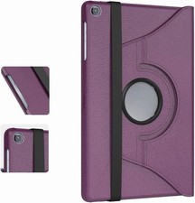 Samsung Galaxy Tab A 10.1-inch 360° Leather Rotate Case Multi-angle Stand–Purple