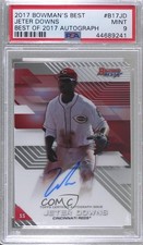 2017 Bowman's Best Best of 2017 Auto Jeter Downs #B17-JD PSA 9 MINT Auto 8d2