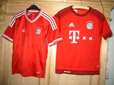 2 FC Bayern München Adidas-Shirt Trikot Kindergröße 152  (1 x Schweinsteiger)