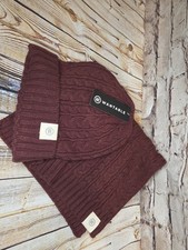 Hat And Scarf Set Womens Burgundy NWT Knit