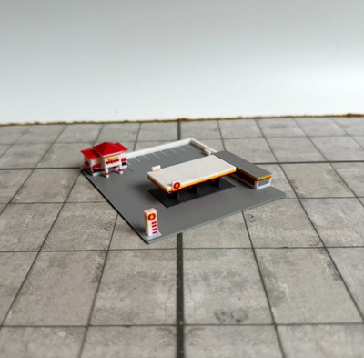 für Herpa Wings 1:500 Tankstelle Petrol Station Restaurant  / Airport Accessoire