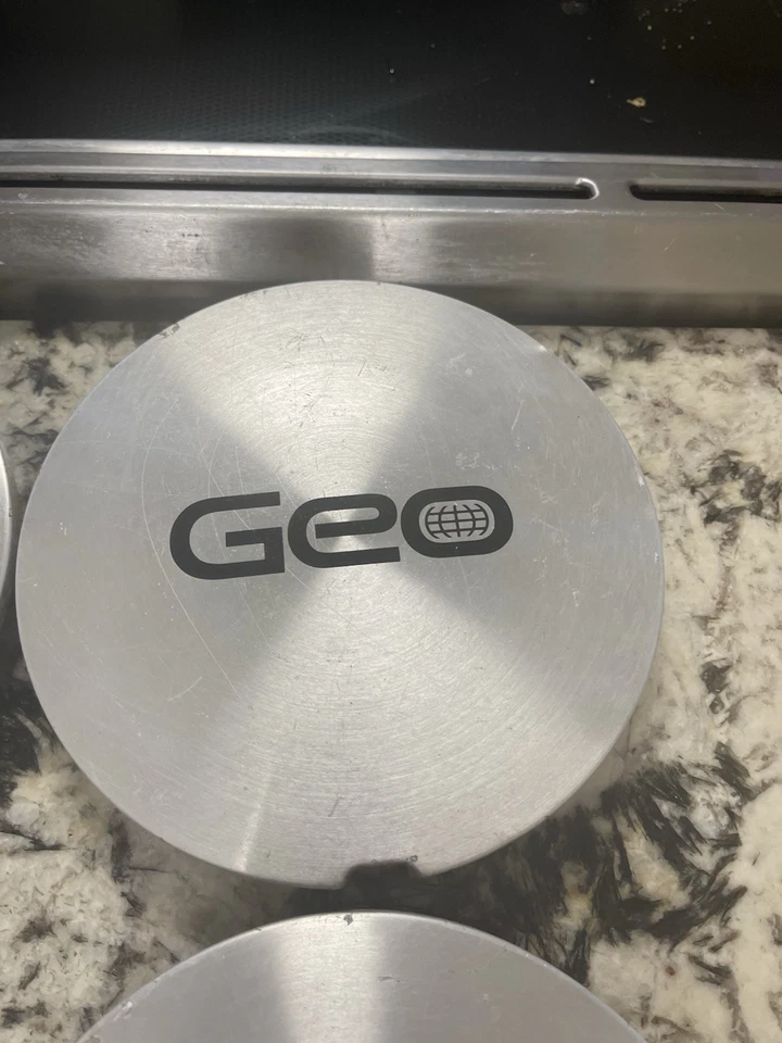 Set Of 4.   1993-1997 Geo Prism Wheel Center Cap CV360166 Geo Prism 14” Used - Image 3 of 4
