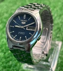 Vintage Seiko 5 Automatic || Blue Dial || Men's Vintage Watch || 21 Jewels