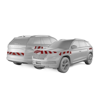reflecto Kfz-Warnmarkierung passgenau für Skoda Kodiaq Baujahr 2017 - 2023