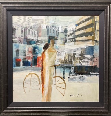 Adriana Naveh ''Cidy Ride'' Hand Signed Original Oil Contemporary Art