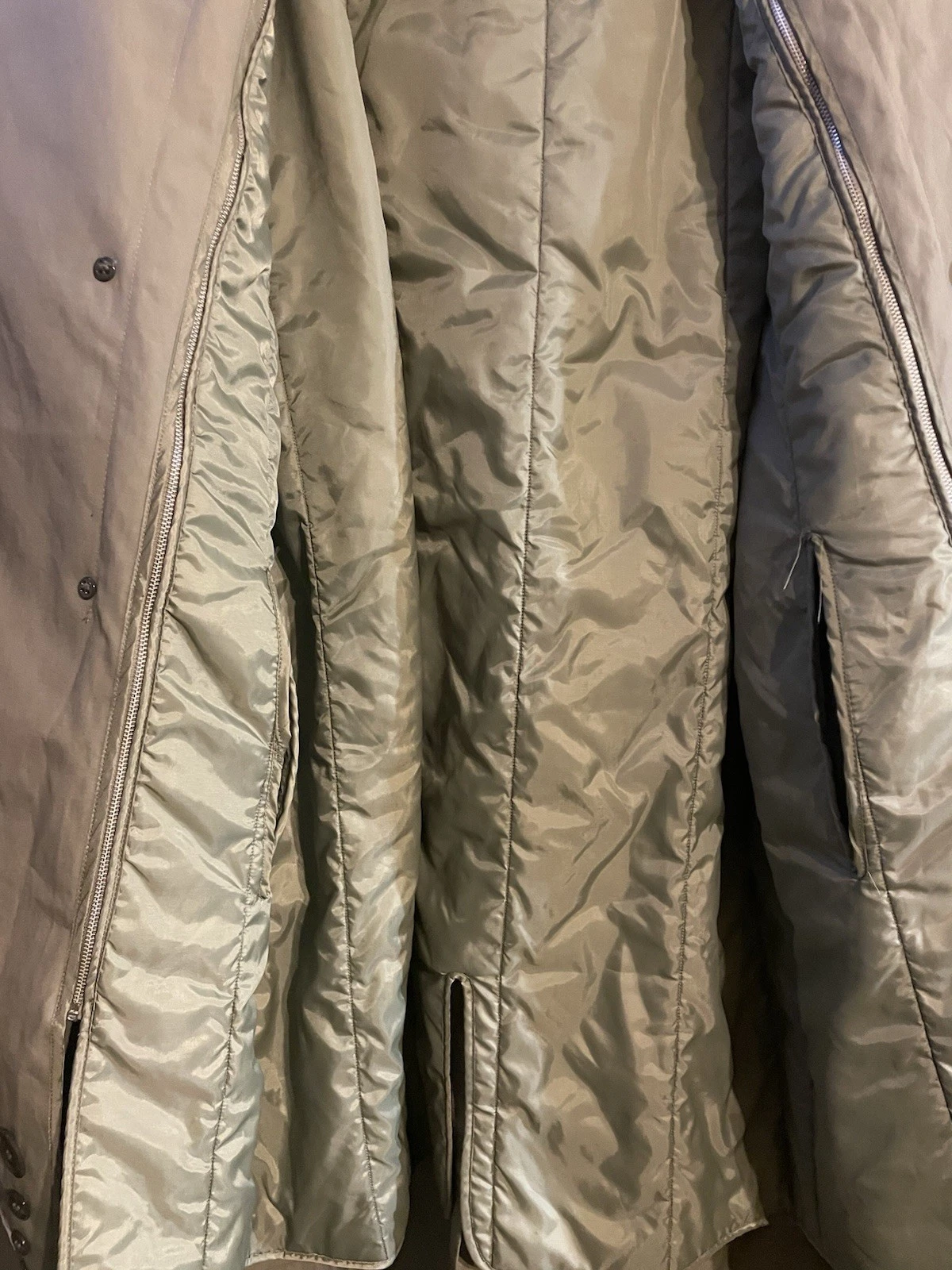 Valor Collection Coat Men’s Size 42XL Belted Military Trench , Removable Liner - product detail image 4
