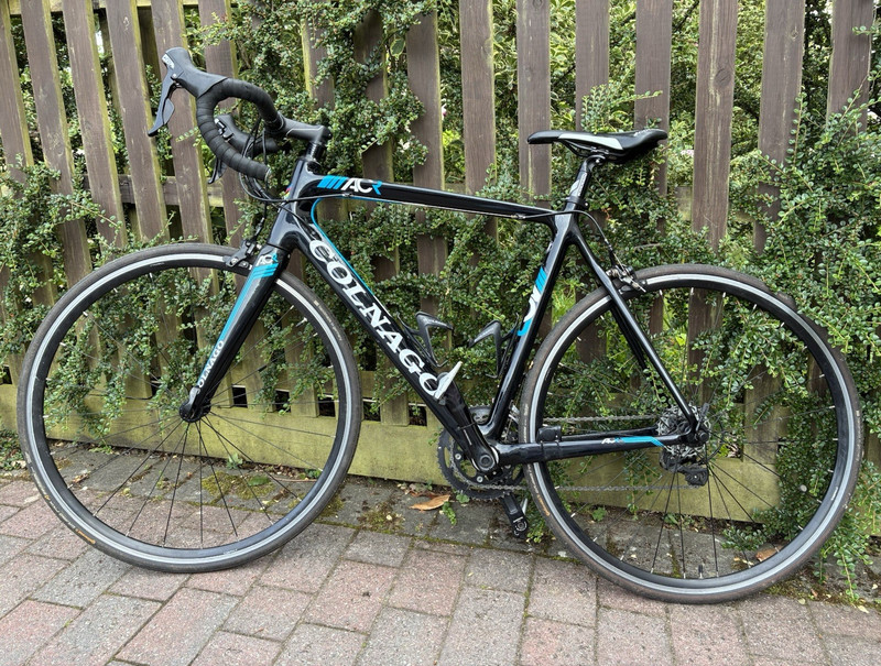 Colnago AC-R Road Bike 700C M Black/Blue Drop Bar Rim Brake Derailleur +Cage