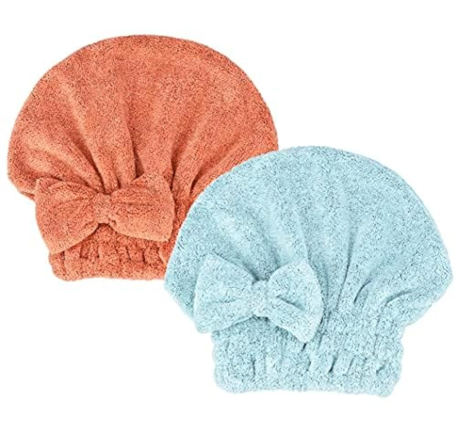Wrap With Bow-knot Shower Cap Hair Turban Hai