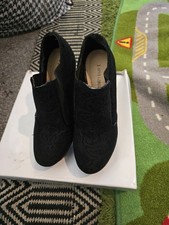 Love Label Black Mesh High Heeled Shoes In Size 4 BOXED