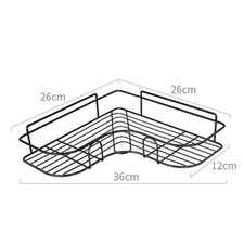 Bathroom Shelf Shower Organizer Triangle Cosmetic Storage Rack Kitchen Toilet