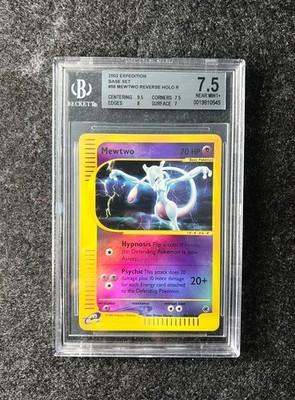 Mewtwo Reverse Holo 56/165 Expedition   2002 ENG   BGS 7,5 Near Mint+  