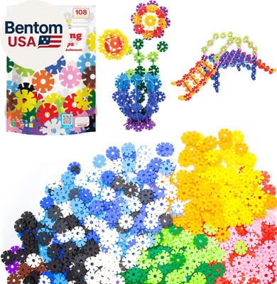 Building Chips Interlocking Disc Construction Blocks in 12 Colors STEM Learning