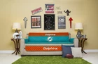 Pegasus Home Fashions NFL Miami Dolphins Sofa Protector Cover