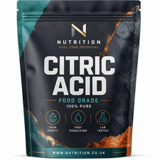 Citric Acid Powder 1Kg Food Grade Cleaning Descaler Baking UK