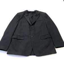 Theory Xylo NP Tonal Knit Twill 42R Polyester Blend Sport Coat Jacket Gray MINT