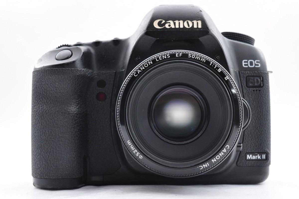 Canon EOS 5D Mark II DSLR + 50mm f/1.8 II + 28-105mm USM Lens [Exc