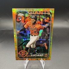 2024 Topps Chrome Logofractor MARCO LUCIANO GOLD /50 RC Giants Rookie Logo 🔥⚾🔥