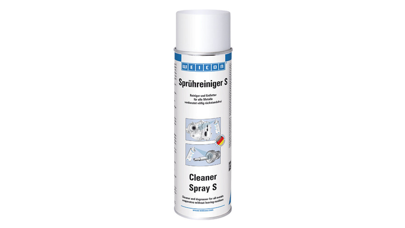 WEICON Cleaner S Spray 500 ml acetone-based metal degreaser, 11202500-51 /T2UK