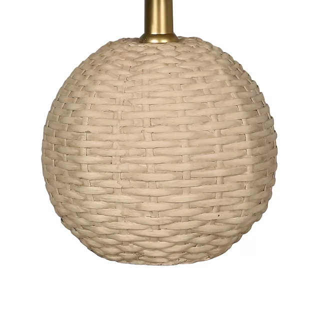 Paquete de 2 lámparas de mesa tostadas de 13 pulgadas con pantalla de tela iluminación moderna para decoración del hogar Foto 3 de 4