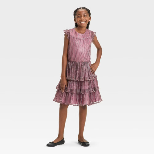 Girls' FAO Schwarz Leather Jacket & Dress Set - Black XL - Picture 3 of 4