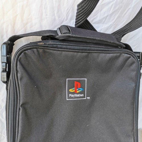 Genuine Vintage Black Sony PlayStation Carry Case Bag - Developer Exclusive - Picture 2 of 3
