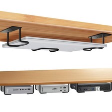 Under Desk Laptop Mount, Mount 2.7 inches inches, Black