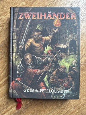 ZWEIHANDER Grim & Perilous Role Playing Core Rule Book 1st, Kickstarter Edition