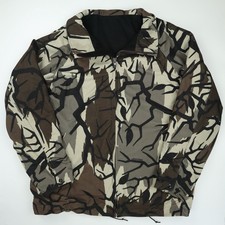 Gray Wolf Woolens Jacket Mens XL Predator Grey Camo USA Made Full Zip Hunting