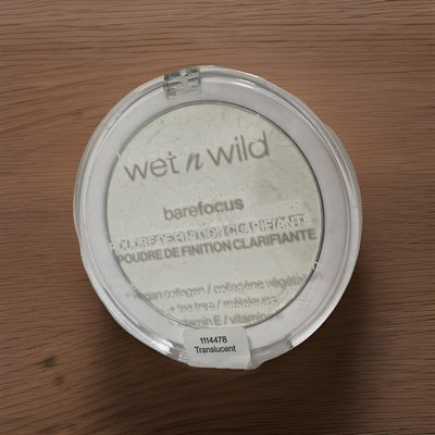 Wet n Wild Bare Focus Clarifying Finish Setting Powder 0.27 Oz Translucent