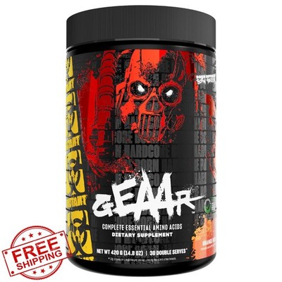 Mutant GEAAR EAA Powder Orange Rush 30 Servings Electrolytes BCAA