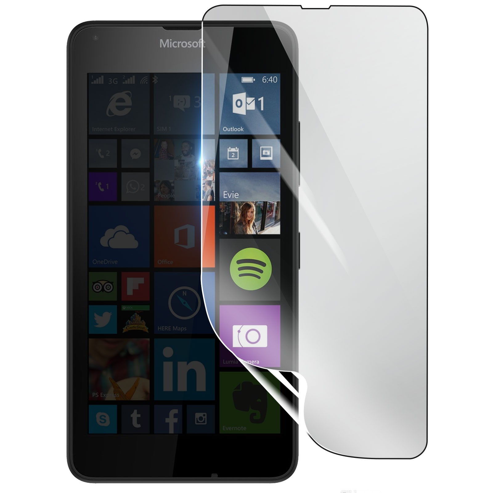 Protection Écran Microsoft Lumia 640 Hydrogel Antichoc Film Transparent 3mk Souple