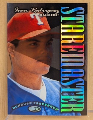 1997 Donruss Preferred STAREMASTER #20 Ivan Rodriguez RARE FOIL INSERT /1500