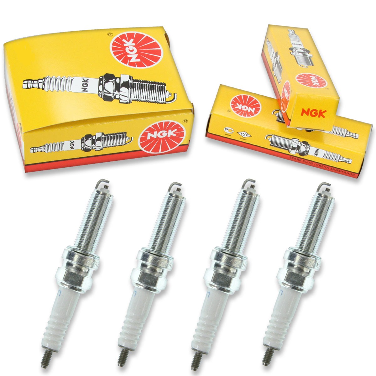 4pcs 2013 KTM 690 Duke NGK Standard Spark Plugs 690cc 42ci Kit Set Engine jx