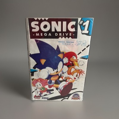 Rare Sonic The Hedgehog Issue 1 Mega Drive 2nd print variant Archie Comic B&B VG