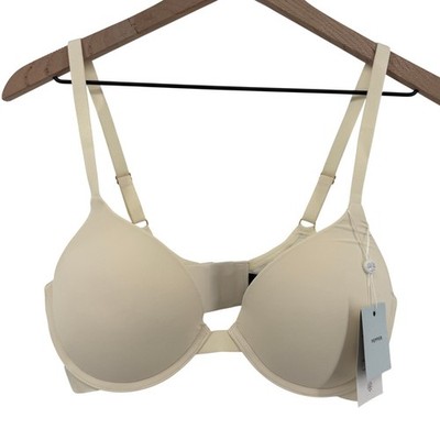 Pepper Lift Up Bra Ecru Cream 38B Underwire Padded Cup Push Up Zero Gap New