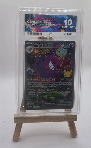 ACE 10 Gengar EX 154/128 30th Celebration Gem mint. PERFECT SUBGRADES
