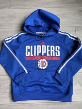 Youth Adidas Los Angeles Clippers Royal Blue Hoodie Size M