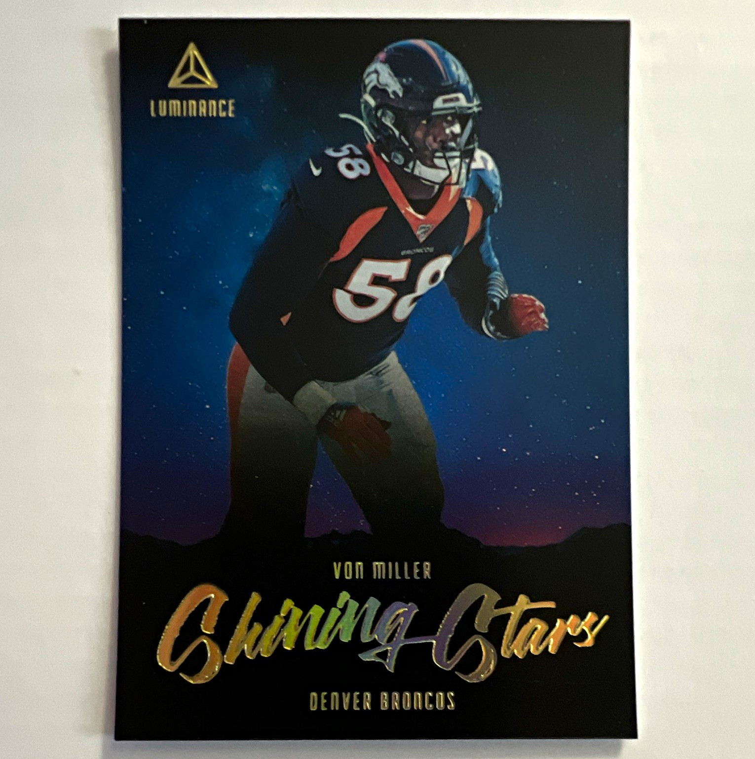 2020 Panini Luminance Von Miller Shining Stars Insert #SS12 Broncos