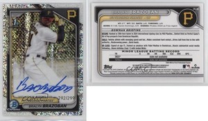 2024 Bowman Chrome Prospect Speckle Refractor /299 Bralyn Brazoban #CPA-BB Auto