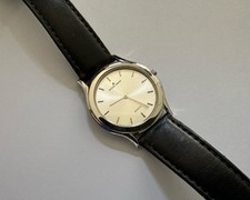 Orologio Jacques Lemans Flatline ultra piatto 34 mm cinturino pelle di vitello nero pelle