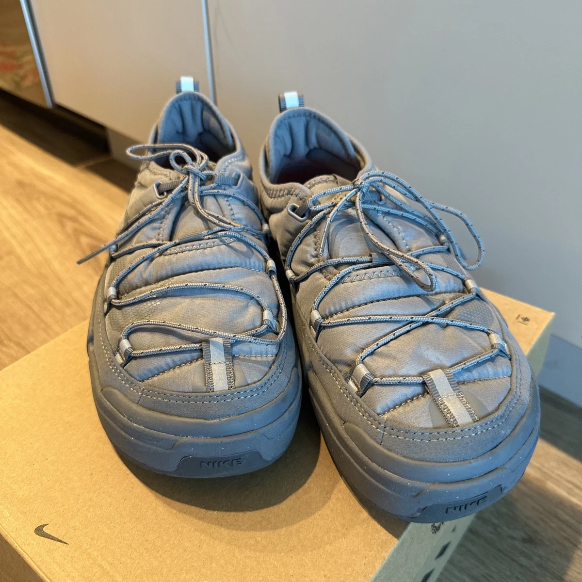 Nike Offline Pack Shoes Mens 10 Cool Gray Quilted Slip On Laced Comfort Sneakers Nike Offline Pack Shoes Mens 10 Cool Gray | Mercari main image 4